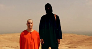 Screengrab from the ISIS video showing the execution of James Foley