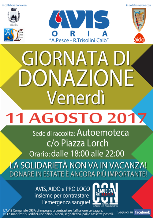 AVIS_Comunale_ORIA-Manifesto_Donazione-11ago17